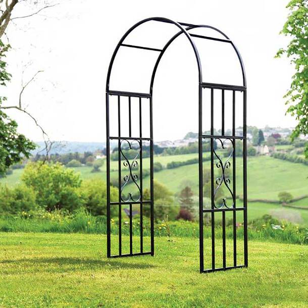 garden, steel, victorian, arch